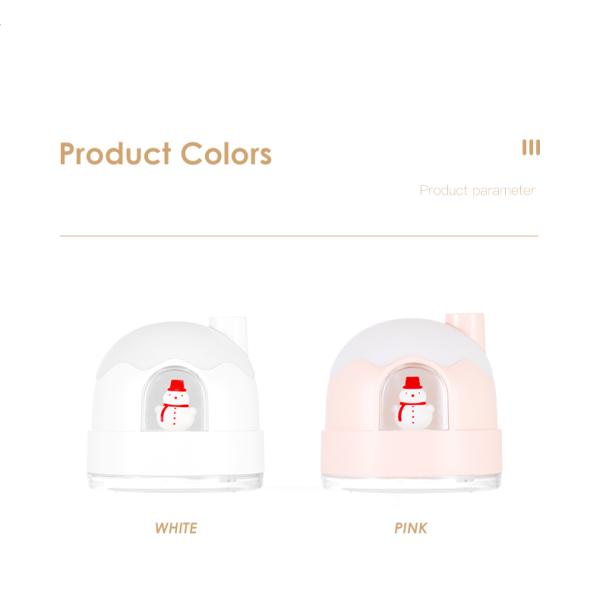 Heating Cooling Air Purifier Humidifier Snowman 2 In 1 Humidifier LED Night Light