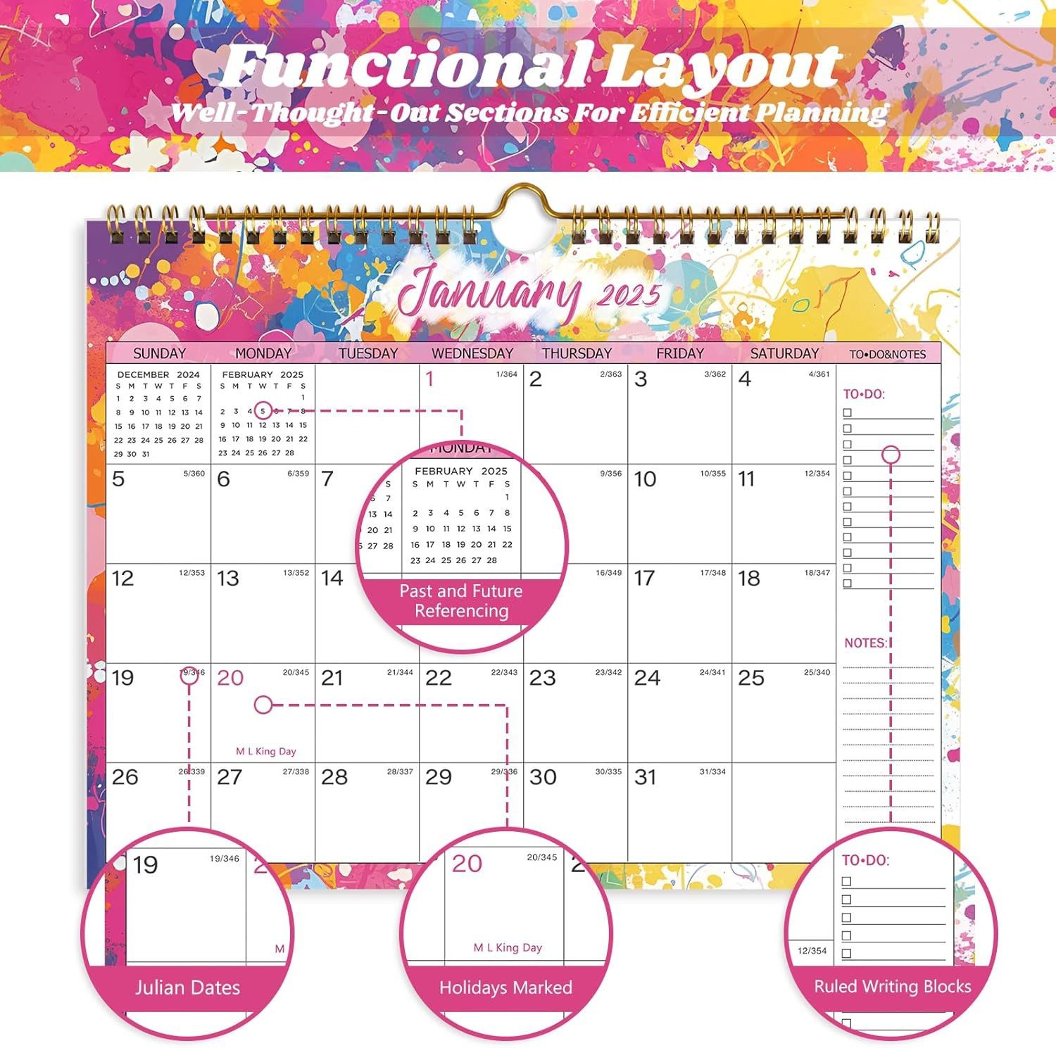 1 Calendar of Business Branded Custom Desk Calendars for End Month December