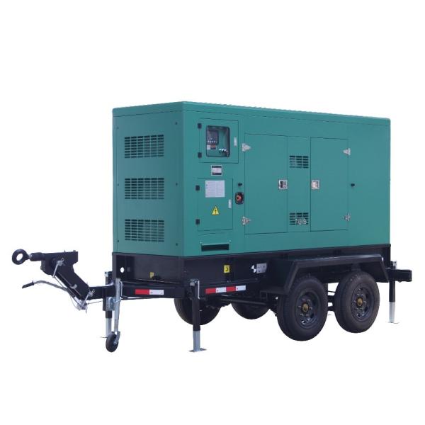 Mobile Trailer Type 450A 240KW Water Cooled Perkins Diesel Generator 3 Phase 4 Wire