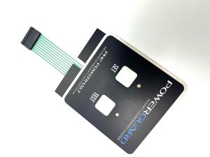 UL Certification Two Button Backlit Membrane Switch For Power Control Module