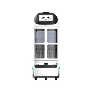 Buy cheap Automatically Hotel Delivery Robot Service Route Intelligent 60kg Net product