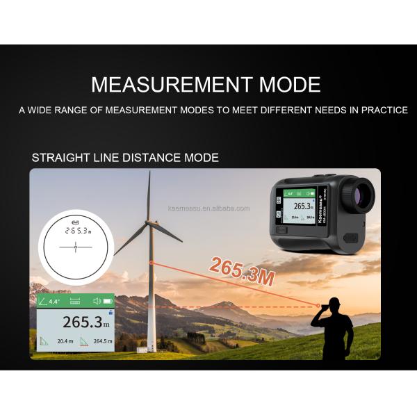 J600m Laser Rangefinder Rechargeable Fast Read Laser Distance Meter LCD Screen Memory Storage Portable Design