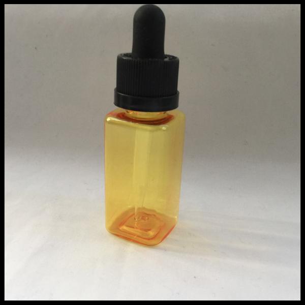 Quality Square Glass Dropper Bottles For Cosmetic Packi , Custom Plastic Dropper Bottles for sale
