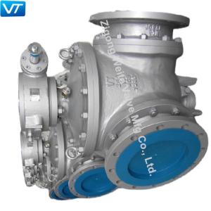 China Multi Port Ball Valve Carbon Steel 16 Inch DN250 3 Way Ball Valve on sale