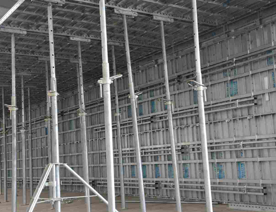 Construction Steel Adjustable Shoring Prop Printed Galvanized Scaffold Props