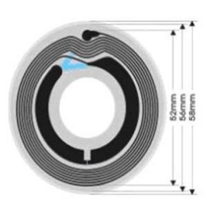 Buy cheap SLI Opaque Matt Paper HF RFID Smart Tags Round Multi Detection Waterproof product
