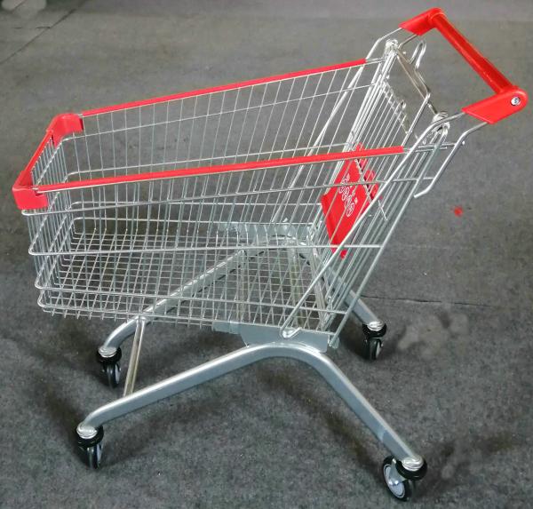 Quality Strong Frame Folding Shopping Cart , Shopping Trolley Cart 5 Inch Caster Size for sale