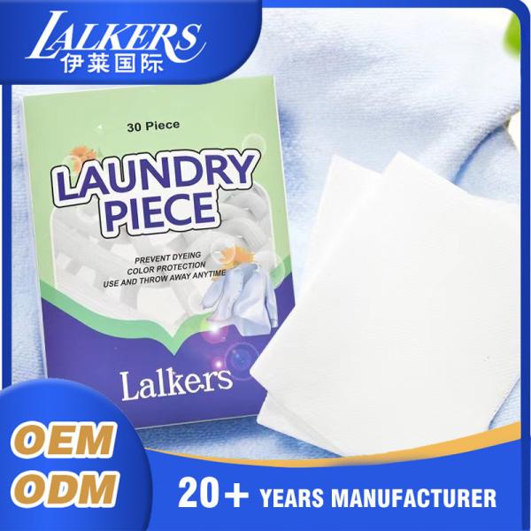 Quality Lalkers Laundry Detergent Sheets Portable And Lightweight Paper Detergent Sheets for sale