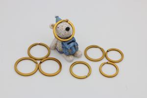 China Top Quality metal split key ring customized OEP antique gold iron key ring on sale