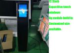 12.1 13.3inch LCD info kiosk with capacitive touch screen and thermal printer
