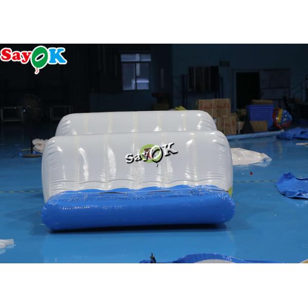 6x2x1.1mH White Airtight Inflatable Water Float Wave Track Inflatable Water Parks