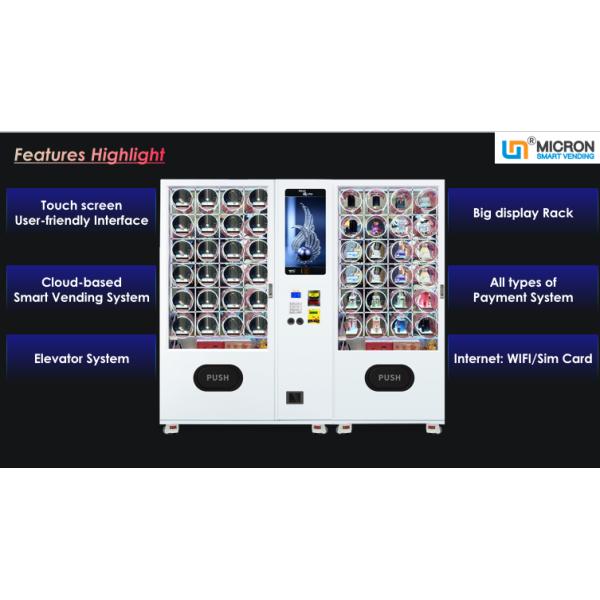 Smart System Custom Vending Machines For Jewellery Makeup Eyelashes Micron Smart Vending