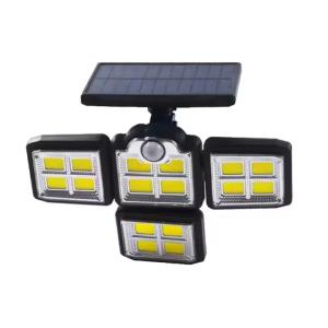 China Wall Mount Solar Garage Four Heads Led Motion Sensor Security Light on sale
