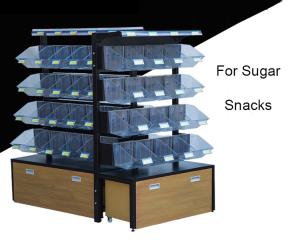 Multi Level Candy Display Case , Convenience Store Candy Racks With 20 Acrylic Boxes