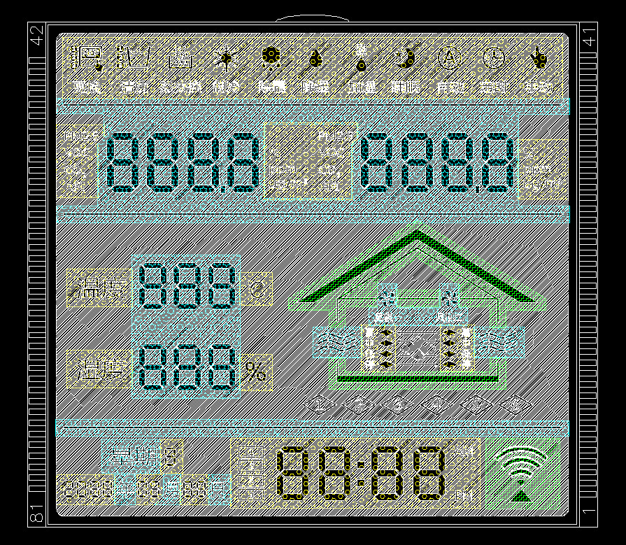 Customized Temperature And Humidity Transmitter BUTTON 7 Segment LCD Module LCD Screen 7 Segment LCD Display