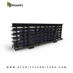 High Strength Retractable Seating System Fixed Platform