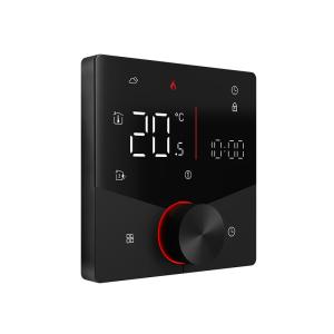 Buy cheap Smart Thermostat With 16A And 0.5℃ Temperature Control Accuracy WiFi Touch LED Integrated Screen Knob Floor Heating product