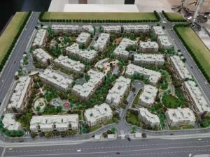 Mini Plastic Architectural Model , LED Light Physical Model Architecture