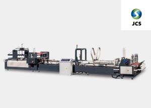 China PLC Program Control Carton Folding Gluing Machine Adjusted Conveniently on sale