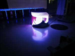 High Refresh Rate Flexible Led Screen Display Shockproof Lightningproof Led Panel P4