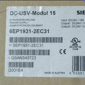 SIEMENS	6EP1931-2EC31 SITOP DC UPS module 24 V/15 A uninterruptible power supply with serial interface input: 24 V DC/16