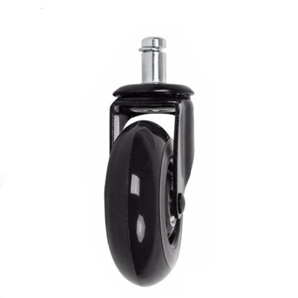 Quality Universal Chair Swivel Silent Office Chair Caster PU Wheel Caster 2.5 Inch for sale