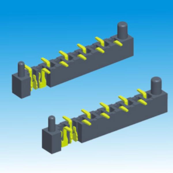 Quality 1.27 mm H2.0 Dual Row SMT Type Female Header Connector with Post for sale