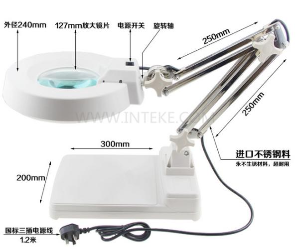 Quality Magnifying Desk Lamp Magnifier / Desk Lamp Magnifier LT-86C 10X / 20X for sale