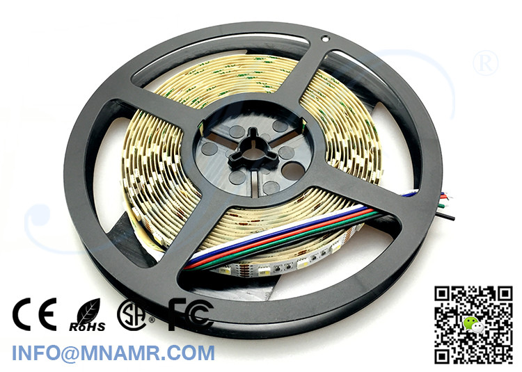 China Supplier 12 Volt 15W 5M/Reel LED Tape Lights RGB CW Under-cabinet Lighting