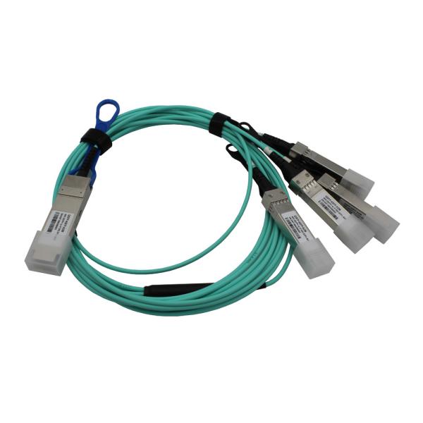 QSFP28 To 4x25G OM3 Active Optical Cable AOC 100G For Storage Area Networks