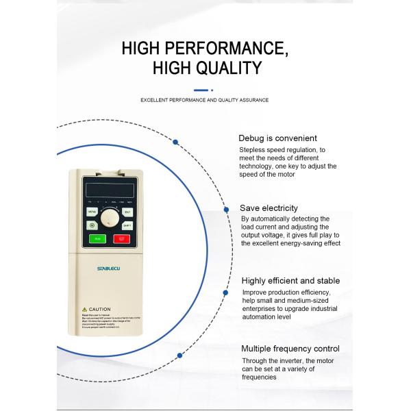 ABS+PC V/F Control Variable Frequency Inverter For Industrial