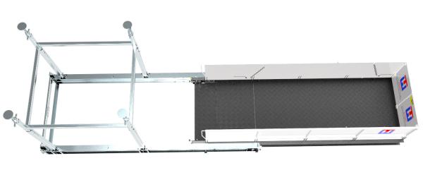 Quality Rust Resistant Crane Loading Deck 3200mm Material Lift Platform for sale