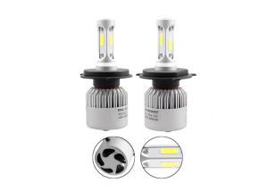 Bright COB LED Headlight Bulbs H4 LED Headlight Bulbs S2 8000LM LED Headlamp For Cars
