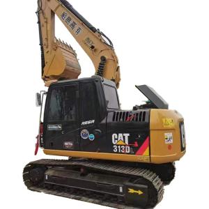 313D Used CAT Excavators Backhoe Crawler 12.4rpm