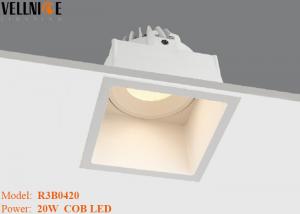 20W Square Shape High CRI LED Downlight , Led Recessed Grille Grid Light