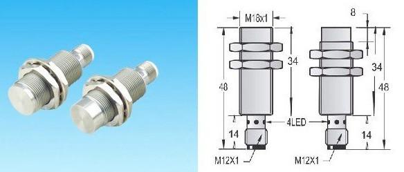 Quality Metal Face Inductive Proximity Switch , 10 - 30V DC Small Proximity Sensor for sale