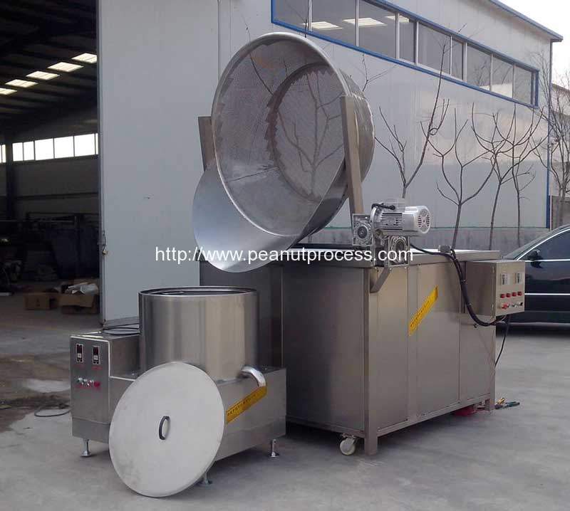 Sem-Automatic-Peanut-Frying-Machine