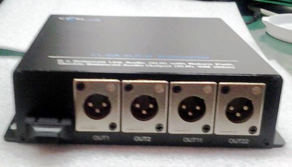 Quality Banlanced/unbanlanced broadcast line-level audio to fiber converter for sale