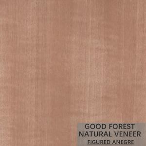 Buy cheap Natural Anigre Wood Veneer Sheets Specially Figured Grain Red Color product