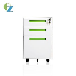 Steel 3 Drawer Rolling File Cabinet Mobile Pedestal Use In Office Home Gym School