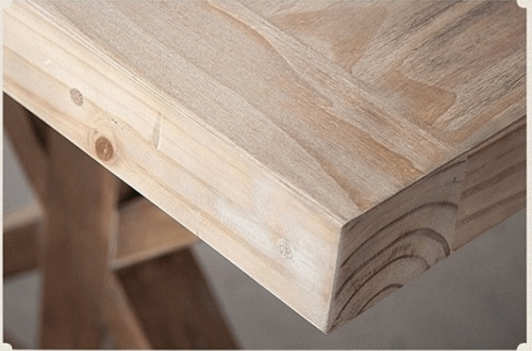 Solid Wood Customized Vintage Neoclassical Wooden Dining Table for Dining and Living Room Craftsmanship