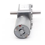 Double Output Shaft Square Right Angle Worm Gear Reducer Motor JGY-370S 6/12/24V