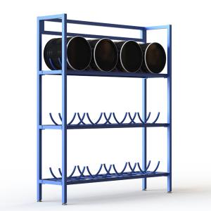Engine Oil Barrel  Knocked Down Metal Display Racks For Garage