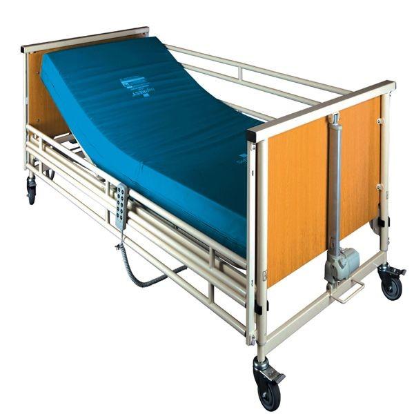 Quality Cold Rolling Steel Structure Automatic Patient Bed , Wood Medical Adjustable Bed for sale