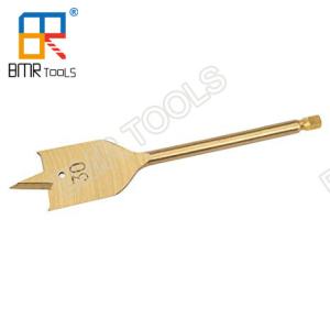 Buy cheap BMR TOOLS Hex Shank Tri-Point Paddle Flat Wood Spade Drill Bit for Clean and Fast Wood Drilling product