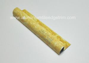 China Marbling Grain Color Metal PVC Tile Corner Trim For Windowsill 2.7m Length on sale