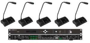 Buy cheap Multi Functional Desktop Conference Microphone Work With HD Camera And Video Matrix Switcher product