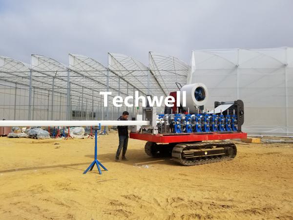 Quality 0.5mm Portable Greenhouse Gutter Machine For Hydroponic Systems Hanging Gutter for sale