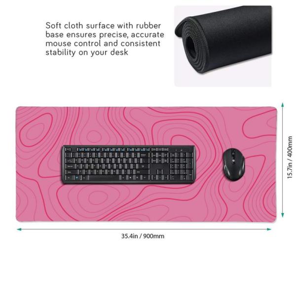 Customizable Gaming Desk Mats with CMYK Sublimation Printing and OEM Pattern 900*400*3mm