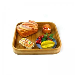Buy cheap Square Odm Bamboo Tea Tray Fruit Coffee Serving Party Dinner Plates product